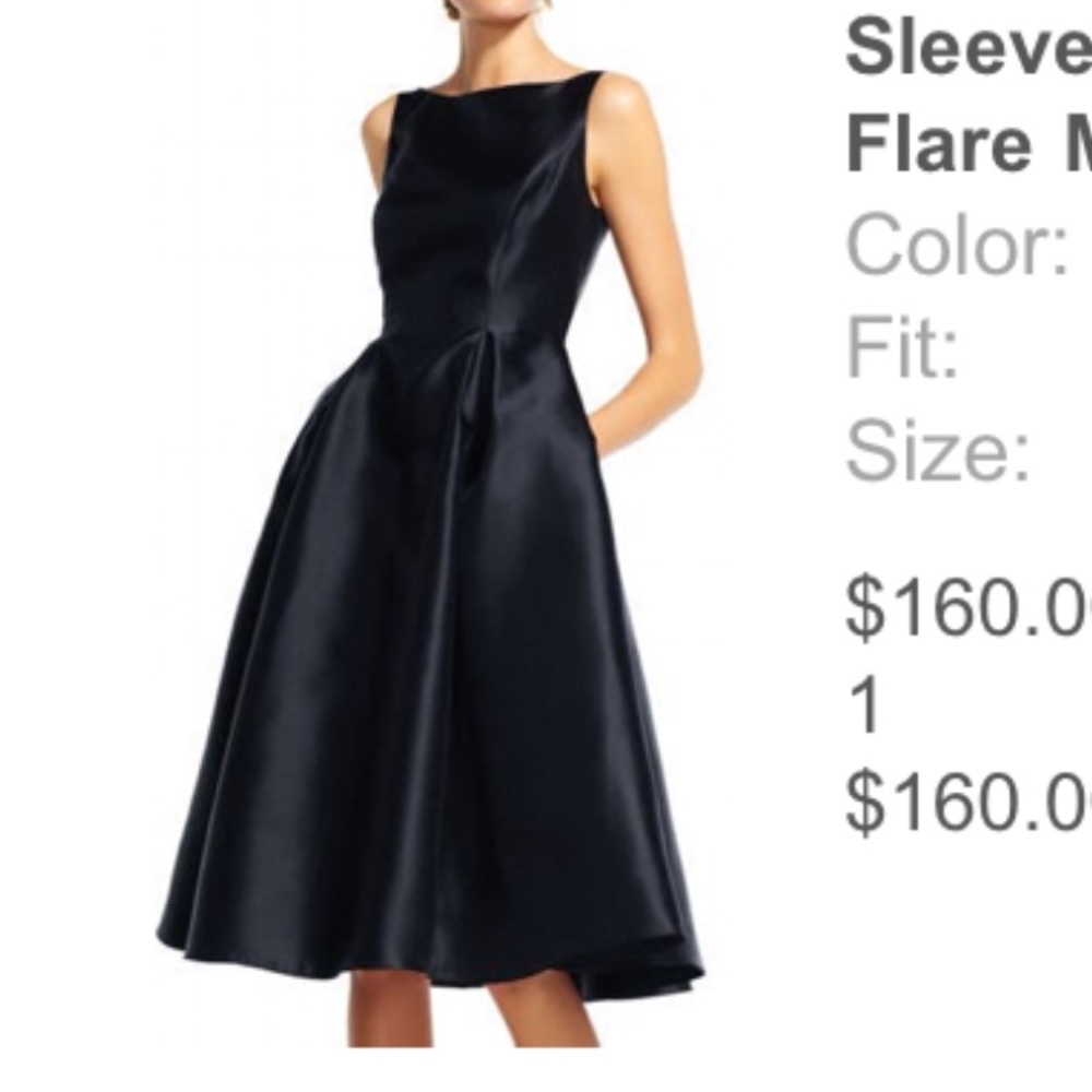 Adrianna Papell Black Cocktail Dress